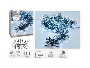 osvětlení vánoční 8,5m 1152LED studená BÍ 8 funkcí s časovačem