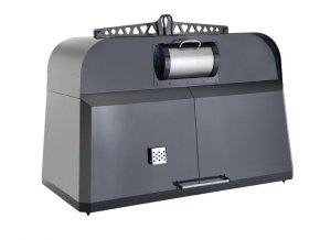 Kovový kontejner se spodním výsypem (buben + nášlap) – 3 m3