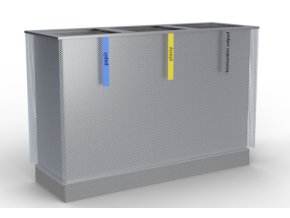 Koš na tříděný odpad Metal III 3