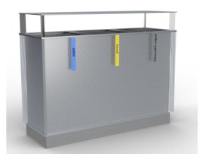 Koš na tříděný odpad Metal IV