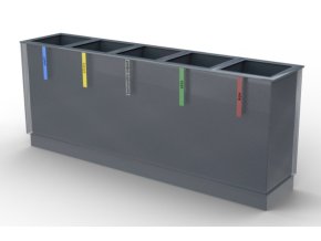 Koš na tříděný odpad Metal VII 1