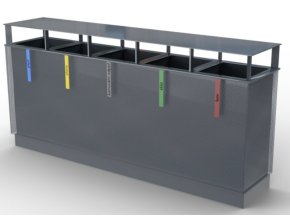 Koš na tříděný odpad Metal VIII 1