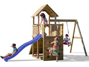 Dětské hřiště Marimex Play Basic 003 + modrá skluzavka