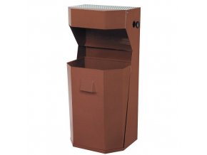 vyr 29185228 5 1 venkovni kovovy odpadkovy kos s popelnikem hnedy