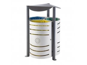 vyr 44507367 1 ocelovy venkovni odpadkovy kos pro sber trideneho odpadu TRIO