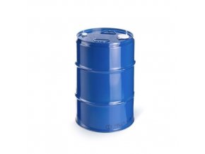 0650 Kovovy sud se zatkami modry