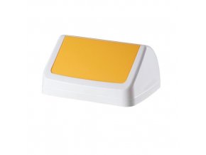 vyr 7354825 1 viko s klapkou pro plastovy odpadkovy kos zlute
