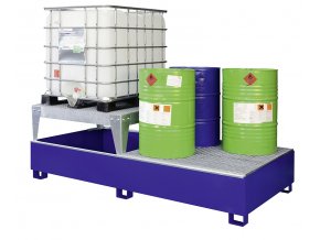 Záchytná ocel. vana pro 2 IBC (GS2a AB1), zinkovaná(10856)