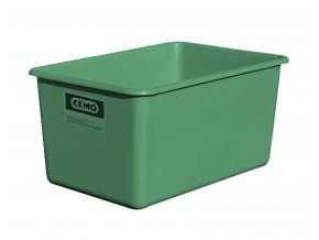 Obdélníkový kontejner 200 l plochý standardní zelený(1143)