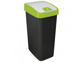 Odpadkový koš s dvojitým výklopem 45 l. zelený