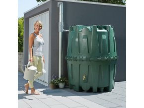 Plastová zahradní nádrž na dešťovou vodu HERKULES 1600 l