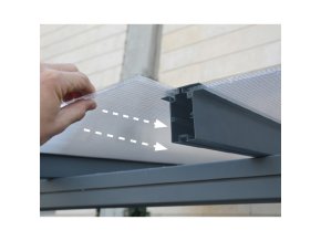 Montovaná hliníková pergola Palram Sierra 5400 antracit 3 x 5,46