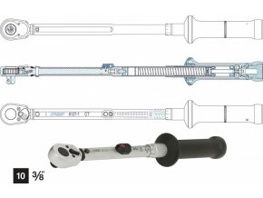 Momentový klíč 3/8" s US stupnicí, Hazet 6115-1CT - HA025084