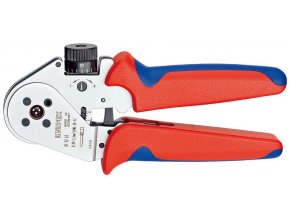 tyřtrnové Krimpovací kleště pro soustružené kontakty chromované 180 mm - 975263 | Knipex