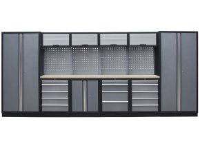 Kvalitní PROFI dílenský nábytek - 4535 x 2000 x 495 mm - TGS1300AI Grey