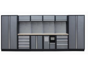 Kvalitní PROFI dílenský nábytek - 4535 x 2000 x 495 mm - TGS1301AE Grey