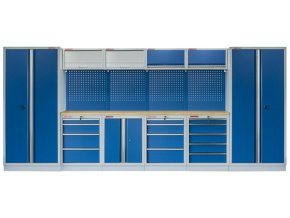 Kvalitní PROFI BLUE dílenský nábytek - 4535 x 2000 x 495 mm - MTGS1300A1 Blue