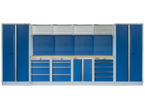 Kvalitní PROFI BLUEdílenský nábytek - 4535 x 2000 x 495 mm - MTGS1300A3 Blue