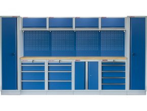 Kvalitní PROFI BLUE dílenský nábytek 3920 x 495 x 2000 mm - MTGS1300A8 Blue