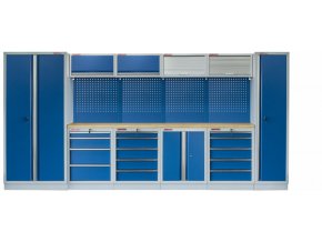Kvalitní PROFI BLUE dílenský nábytek 4235 x 495 x 2000 mm - MTGS1300AB Blue