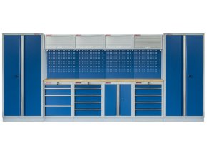 Kvalitní PROFI BLUE dílenský nábytek - 4535 x 2000 x 495 mm - MTGS1300AI Blue