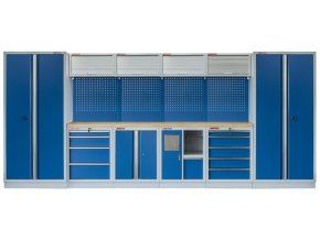 Kvalitní PROFI BLUE dílenský nábytek - 4535 x 2000 x 495 mm - MTGS1301AH Blue