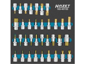Sada nástrčných hlavic 1/2" s bitem 163-407/35