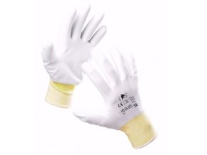 Pracovní rukavice FF BUNTING LIGHT HS-04-003, balení 12 párů bílá