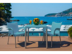 1932 mega plast plastova zidle smart al nohy 83 x 57 x 54 cm stohovatelna bila