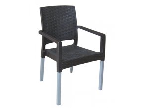 2019 mega plast plastova zidle ratan lux al nohy 88 x 56 5 x 56 cm stohovatelna wenge