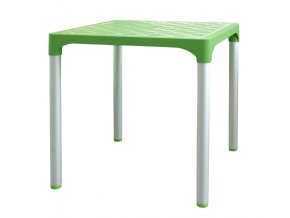 Mega Plast, plastový stůl VIVA, 72 x 72 x 72 cm, zelený