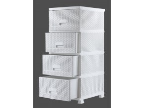 2085 mega plast raf komoda polyratan se zasuvnymi supliky 44 x 37 x 90 5 cm bila