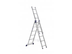5748 alumet univerzalni 3 dilny zebrik 3x6 pricek 44 x 169 cm max 150 kg zaruka 5 let