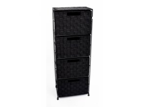 7701 due esse nylonova komoda 4 zasuvky 81 x 30 x 22 cm cerna