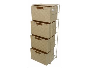 7704 due esse nylonova komoda 4 zasuvky 81 x 30 x 22 cm bezova