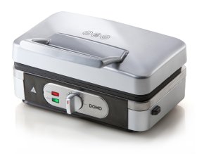 Sendvičovač - Gril - Vaflovač - 3v1 - stříbrný - DOMO DO9136C, příkon 1 000 W, termostat, stříbrný