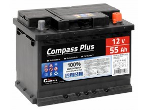 Autobaterie COMPASS PLUS 12V 55Ah 420A