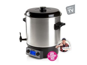 Zavařovací hrnec nerezový s LCD - DOMO DO42325PC, plnoautomat, 27 l, 2000 W