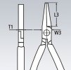 Rovné ploché kleště 160 mm Knipex - 2001160