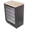 Celokovová dílenská skříňka PROFI, 5 zásuvek, 680 x 458 x 910 mm - TGC1305