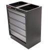 Celokovová dílenská skříňka PROFI, 5 zásuvek, 680 x 458 x 910 mm - TGC1305