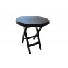 2241 mega plast plastovy skladaci stul teo prumer 70 cm antracit