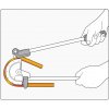 Ohybačka na trubky Al, Cu, 180°, pr. 9/32" - 15mm