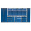 Kvalitní PROFI BLUE dílenský nábytek 4235 x 495 x 2000 mm - MTGS1300AL