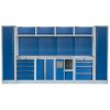 Kvalitní PROFI BLUE dílenský nábytek 3920 x 495 x 2000 mm - MTGS1301AY