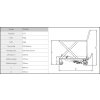Hydraulický zvedací stůl 270 kg, nůžkový - TP03001