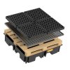 PE záchytná vana 220/4 - 120x120 cm, objem 220 litrů(11260)