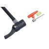 Hustilka nožní s manometrem jednopístová TÜV/GS 1x120mm