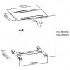 Stolek na notebook projektor Fiber Mounts M6C71