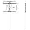 vyrp16 1422Fiber Mounts M8C71 technicky vykres pivot drzaku Tv